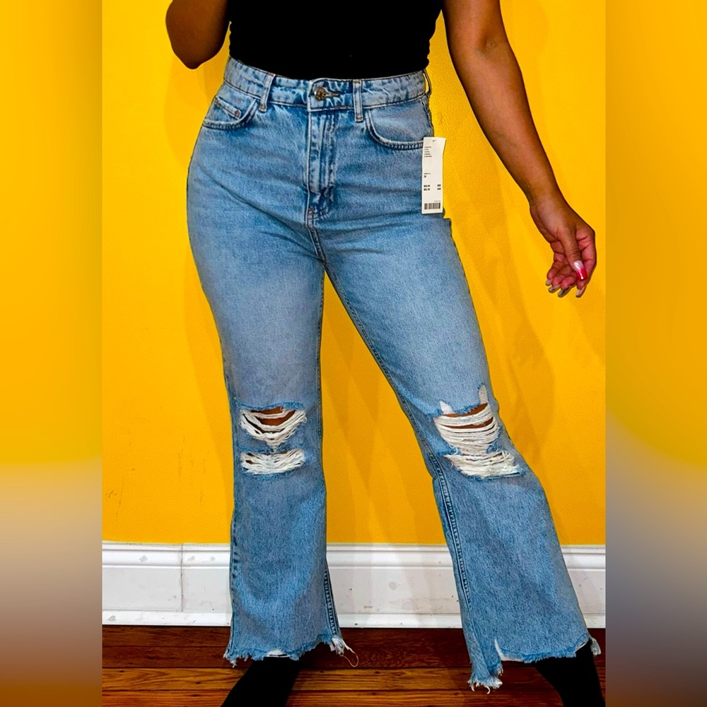 NWT Urban Outfitter’s Stylishly Ripped Flared Jeans